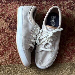 Keds Brown and White Striped Canvas Sneaker - Size 9